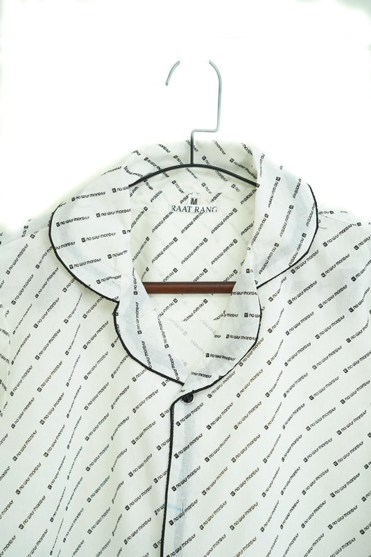 No Way printed PJ Set - Raat Rang - Raat Rang