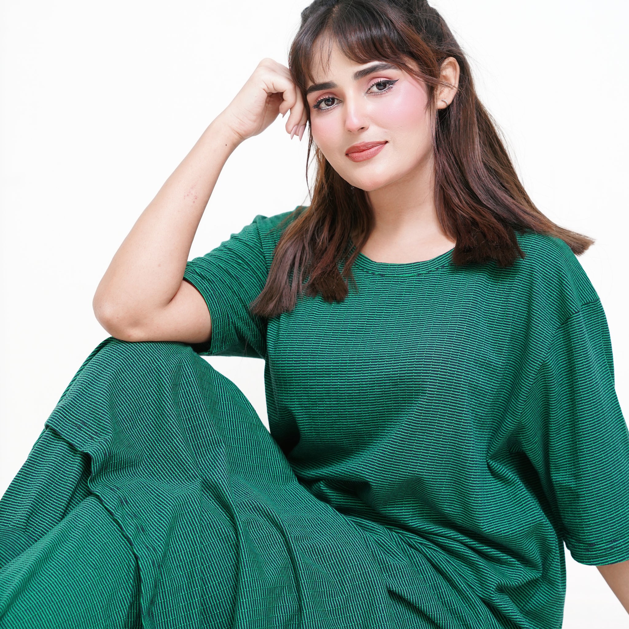 Brown Rib PJ Set - Raat Rang