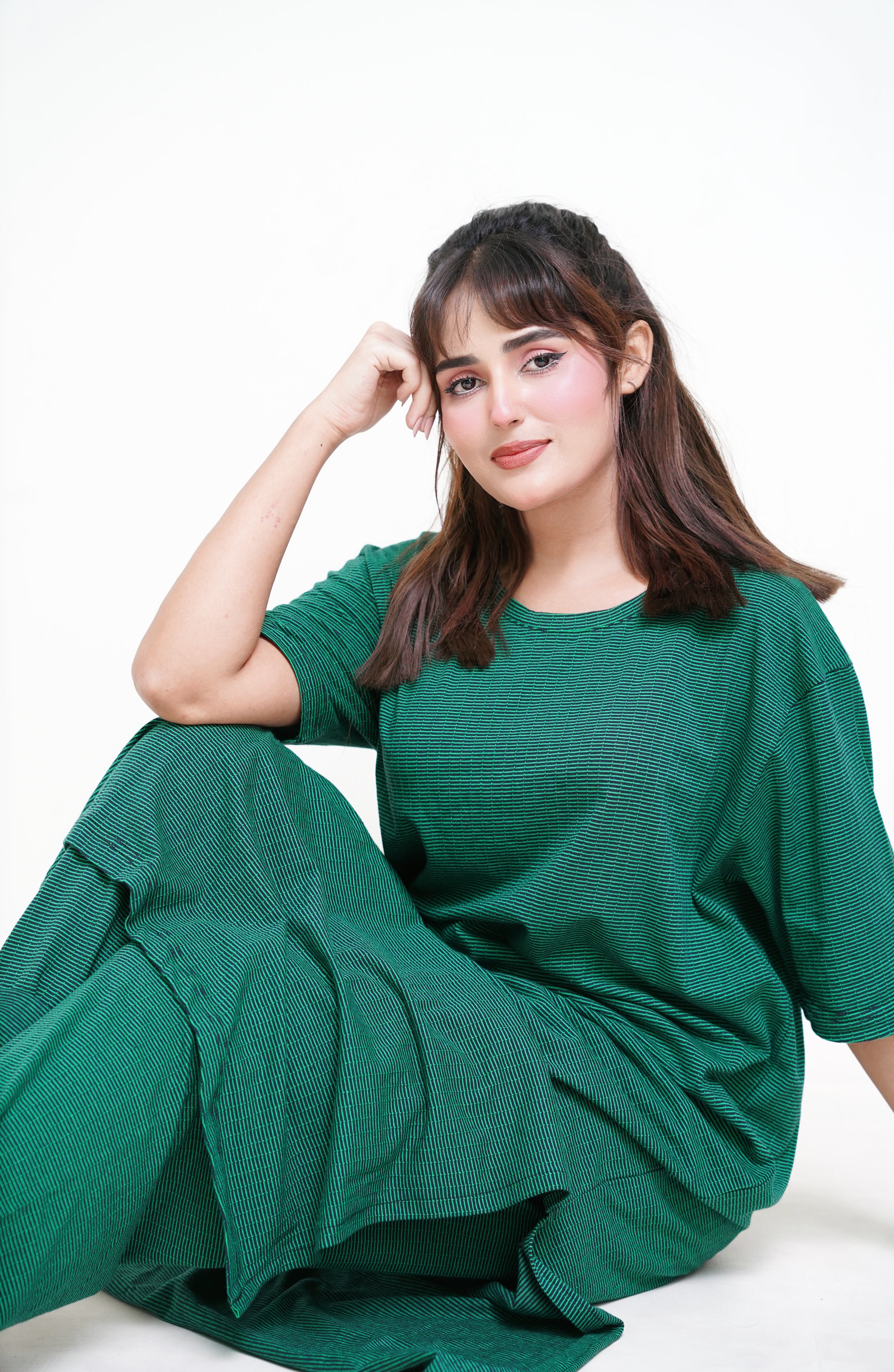 Brown Rib PJ Set - Raat Rang