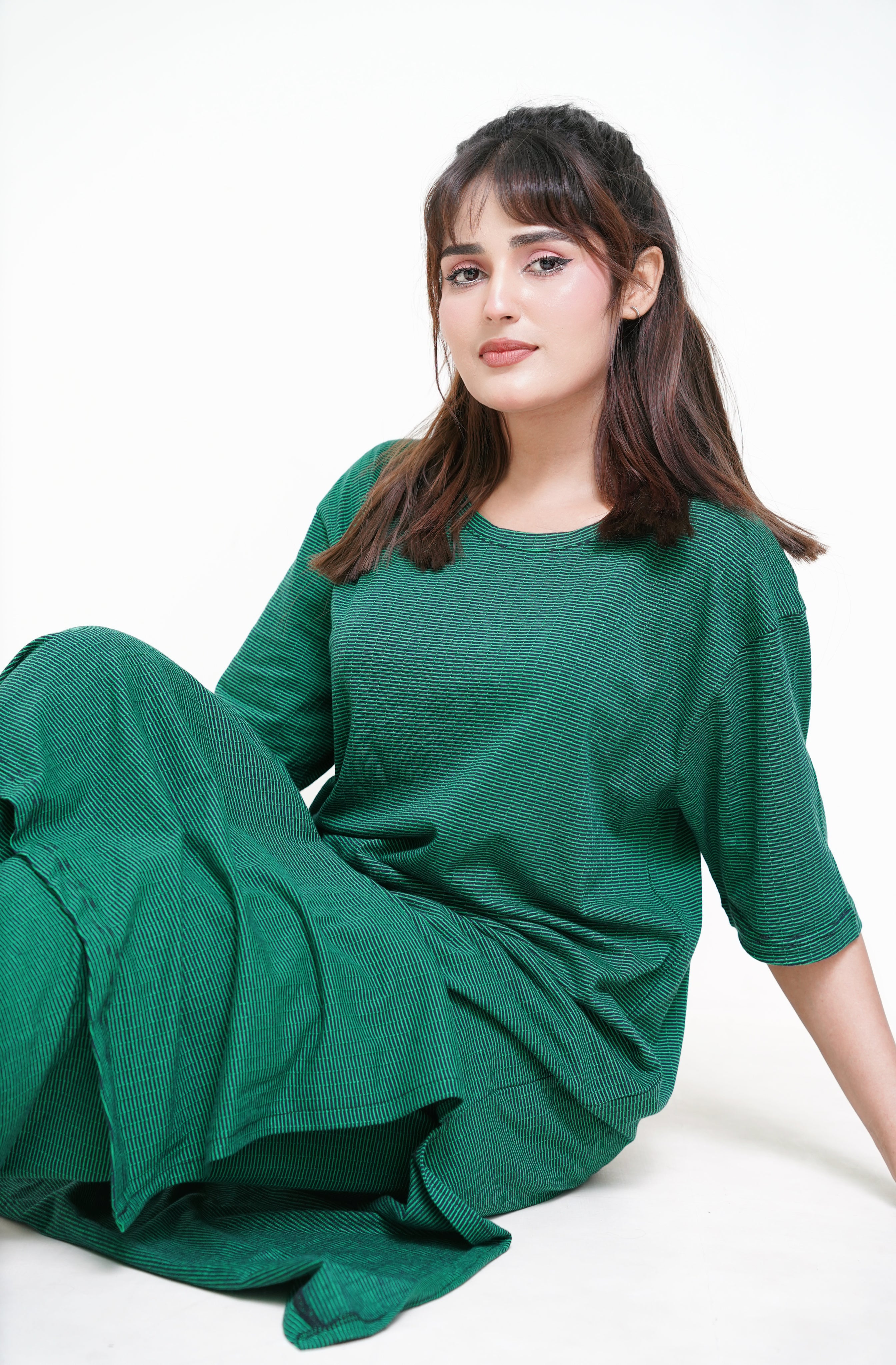 Brown Rib PJ Set - Raat Rang