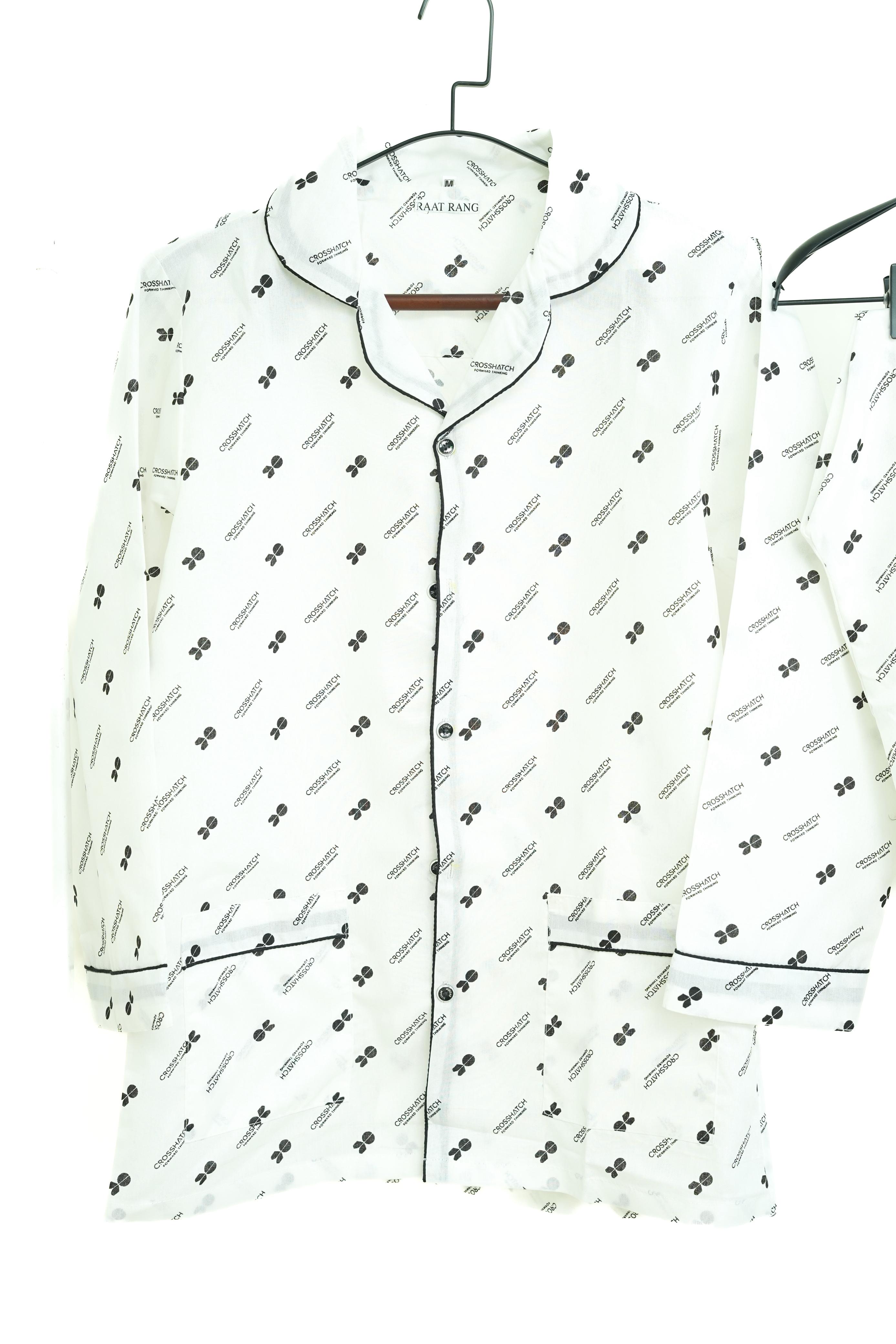 Mini cross Hatch PJ Set - Raat Rang