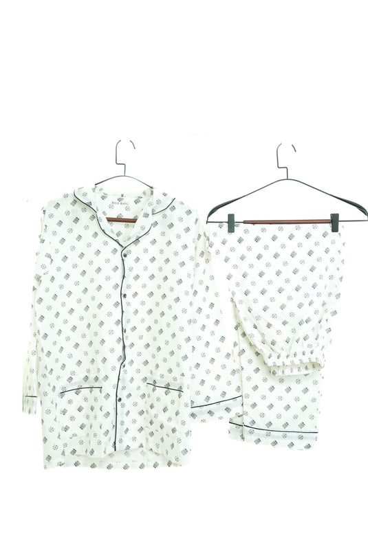 Cross Hatch PJ Set - Raat Rang - Raat Rang