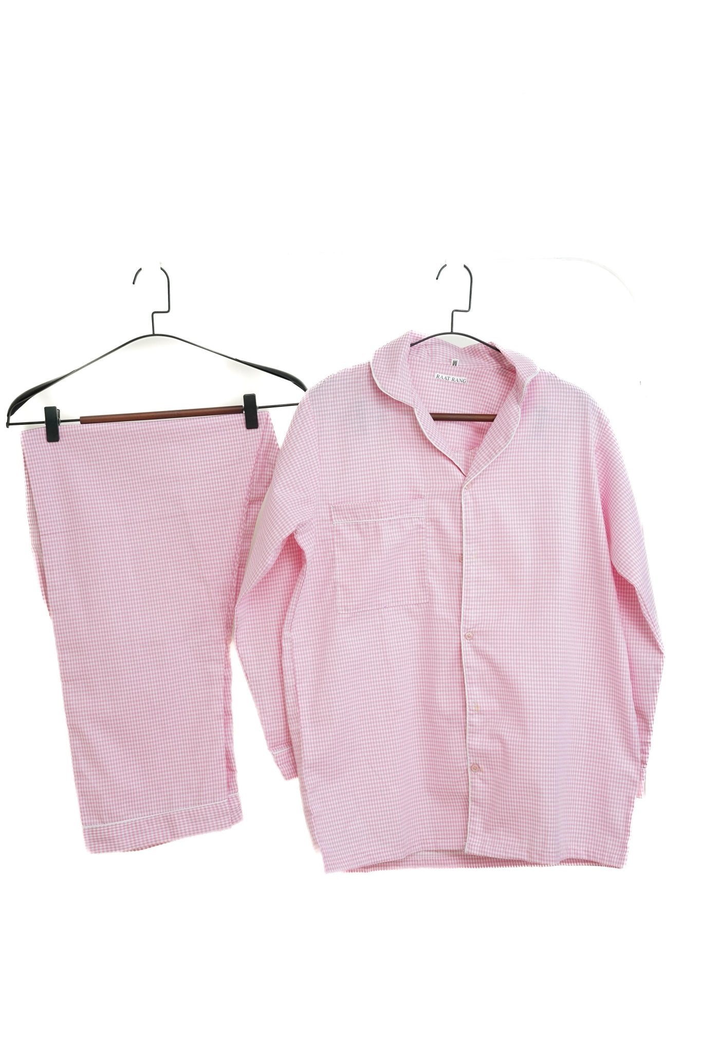 Pink Checked PJ set - Raat Rang - Raat Rang