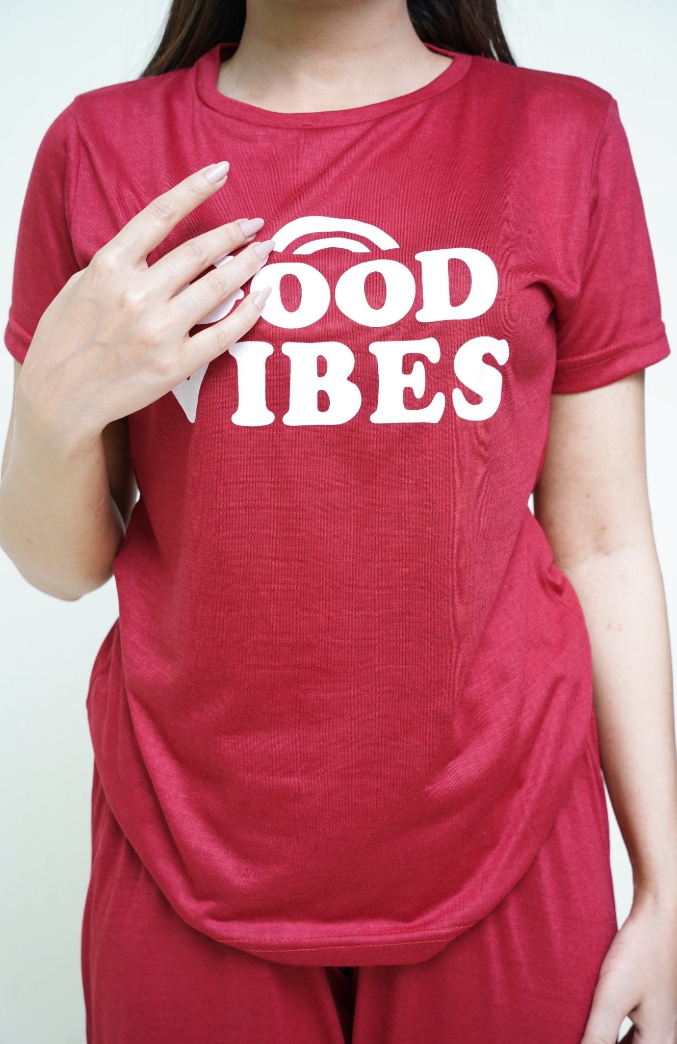 Red Rib PJ Set - Raat Rang - Raat Rang